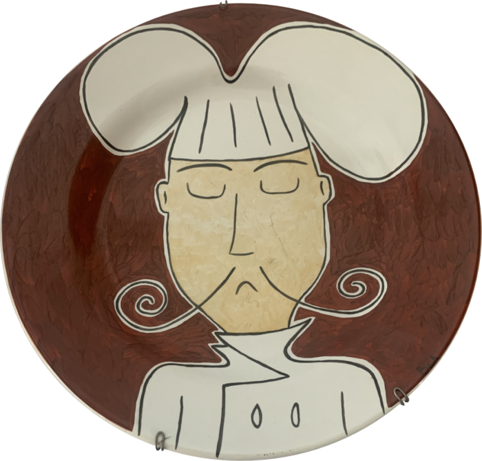 Prato Decorativo Chef Bigode Clássico - Imagem 1
