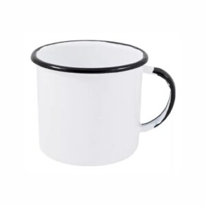 Caneca Esmaltada Clássica 7,5x11 350ml - Branca