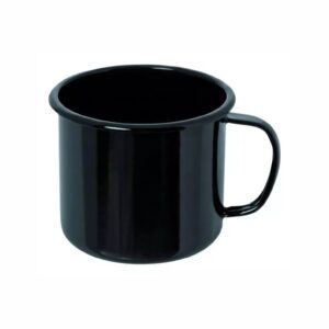 Caneca Esmaltada Clássica 7,5x11 350ml - Preta