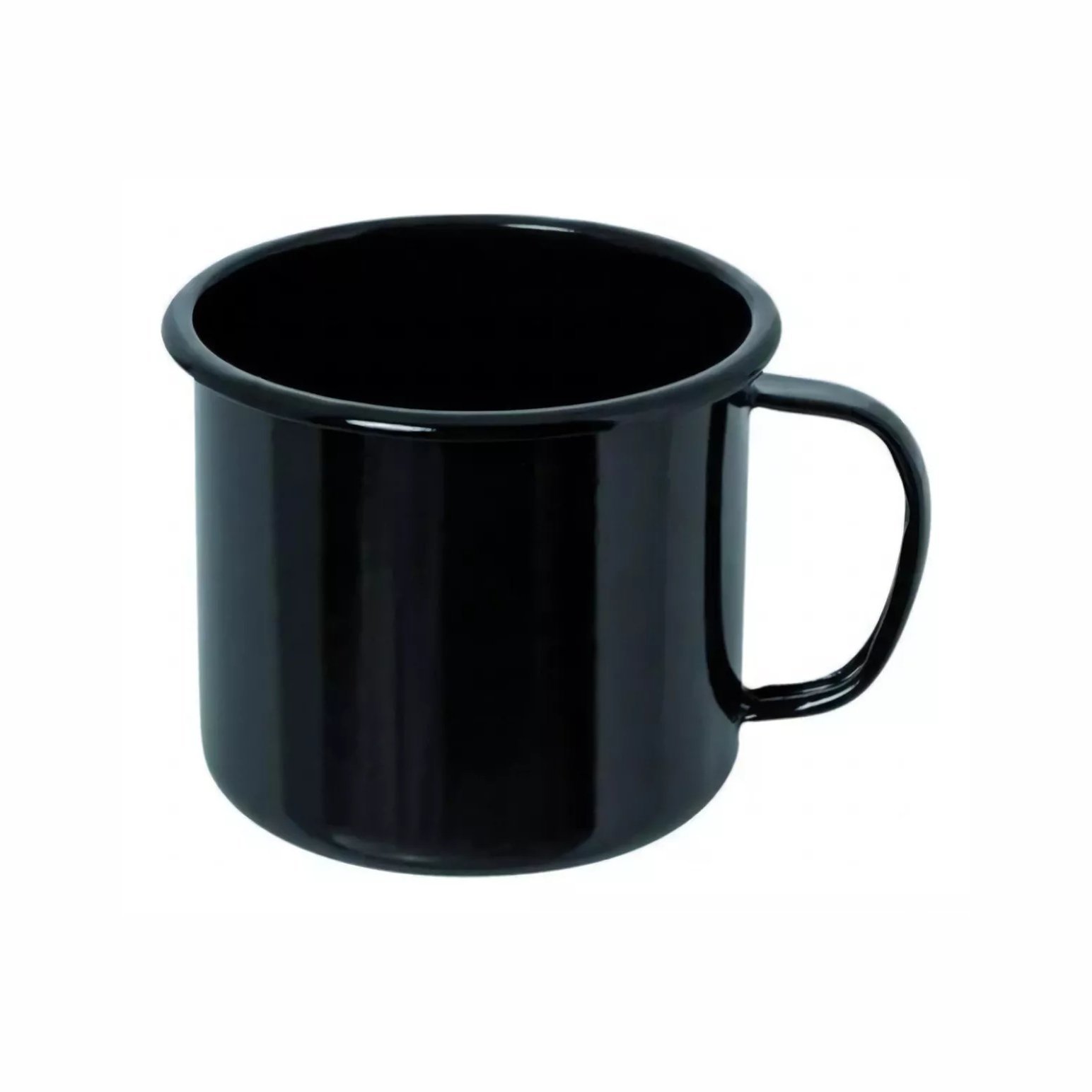 Caneca Esmaltada Clássica 7,5x11 350ml - Preta