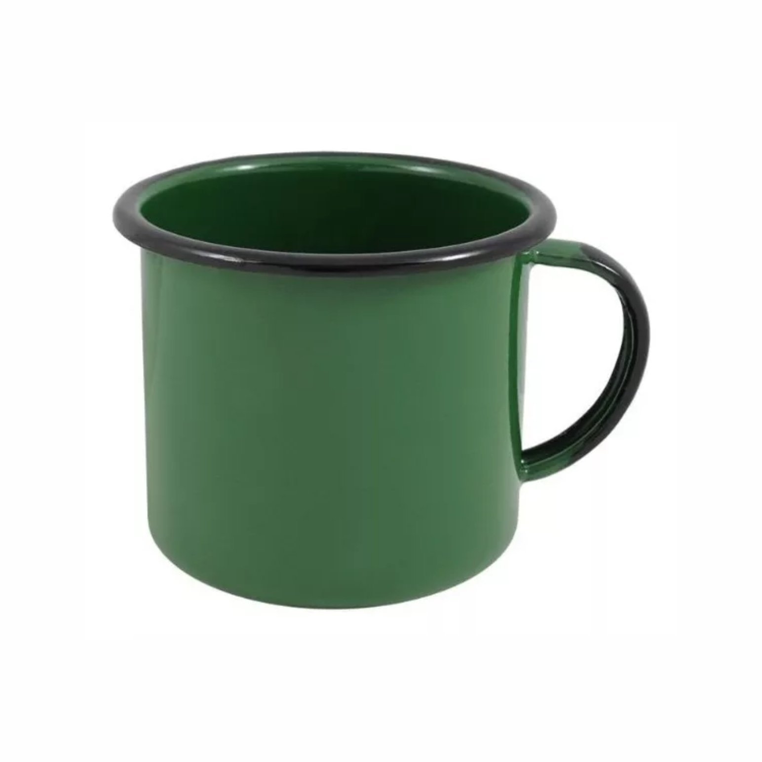 Caneca Esmaltada Clássica 7,5x11 350ml - Verde