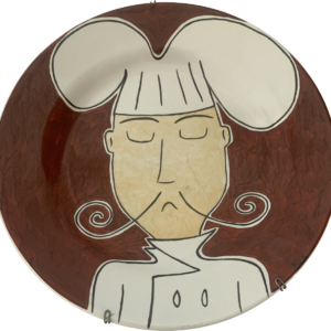 Prato Decorativo Chef Bigode Clássico