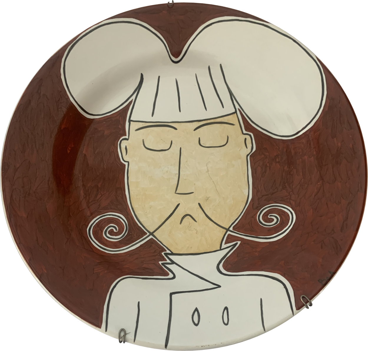 Prato Decorativo Chef Bigode Clássico